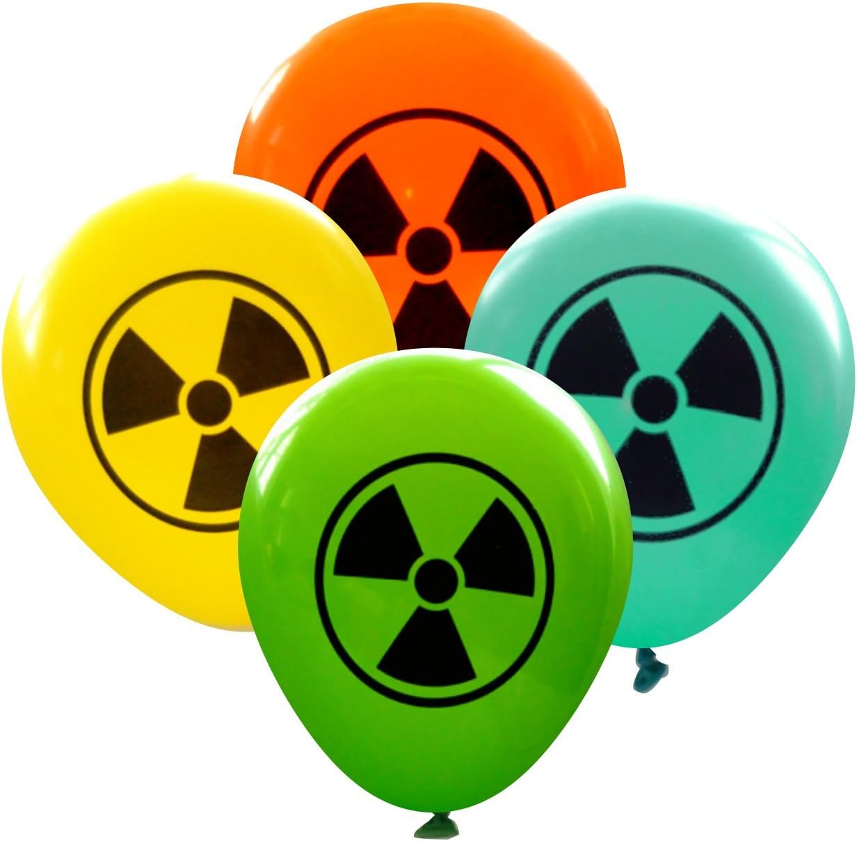 Radioactive Symbol Balloons (16 pcs) by Nerdy Words (Lime