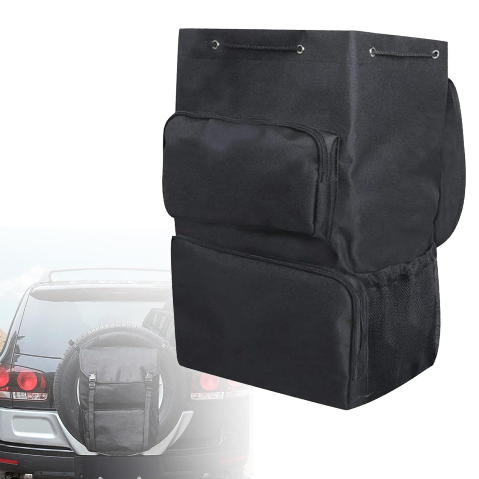 Sac à Dos Poubelle pour Roue de Secours, Robuste et Multifonctionnel