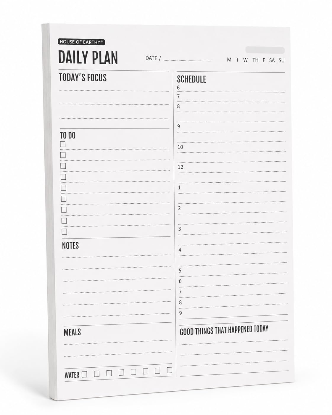 A5 Daily Planner & To-Do List Notepad | Productivity planner | 52 Sheets 104 Pages, 100 GSM Thick Paper | Task Tracker, Checklist & Notes Pad for Work, Office & Personal Organization Dual-Sided Hard Writing Base | 5.8 x 8.5 Inches (1, Style 3)-image-27