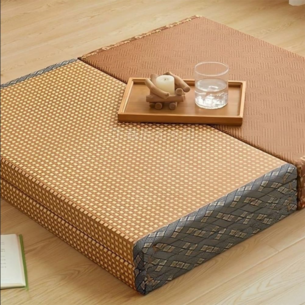 Artiz Colchón De Tatami Tradicional Japonés, Colchón De Suelo Plegable De Fibra De Coco Natural, Esterilla De Meditación para Suelo, Yoga O Sala De Té.
