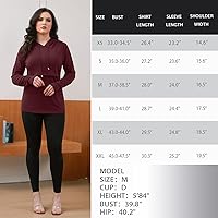 Vista 91 de GINKANA Sudadera con capucha para mujer, manga larga, lactancia materna, ropa casual