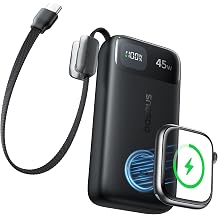 Baseus 10000mAh 45W Portable Charger Power Bank & 5W Apple Watch Charger