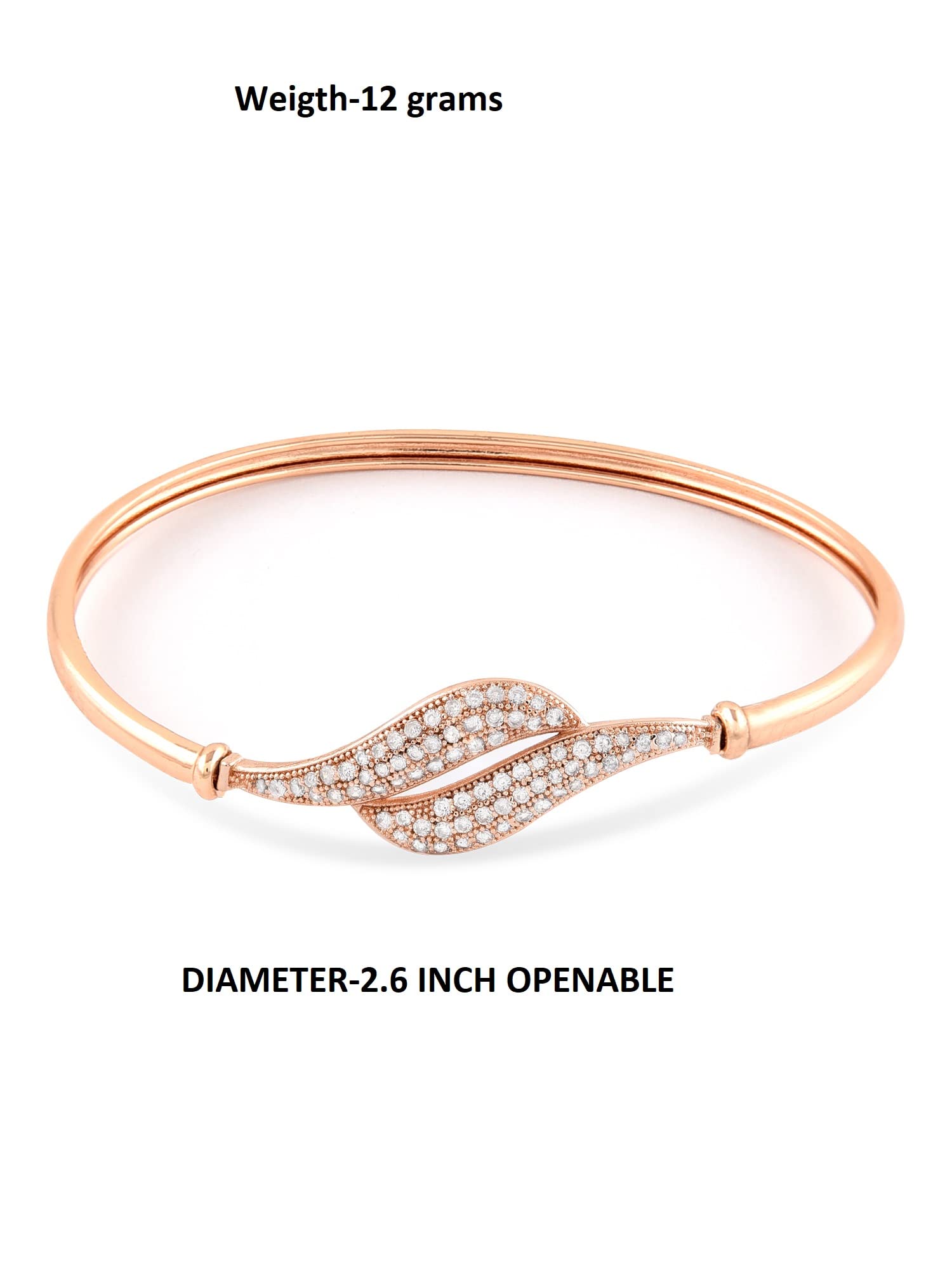 CZ Bangle Style Brass Kada For Women