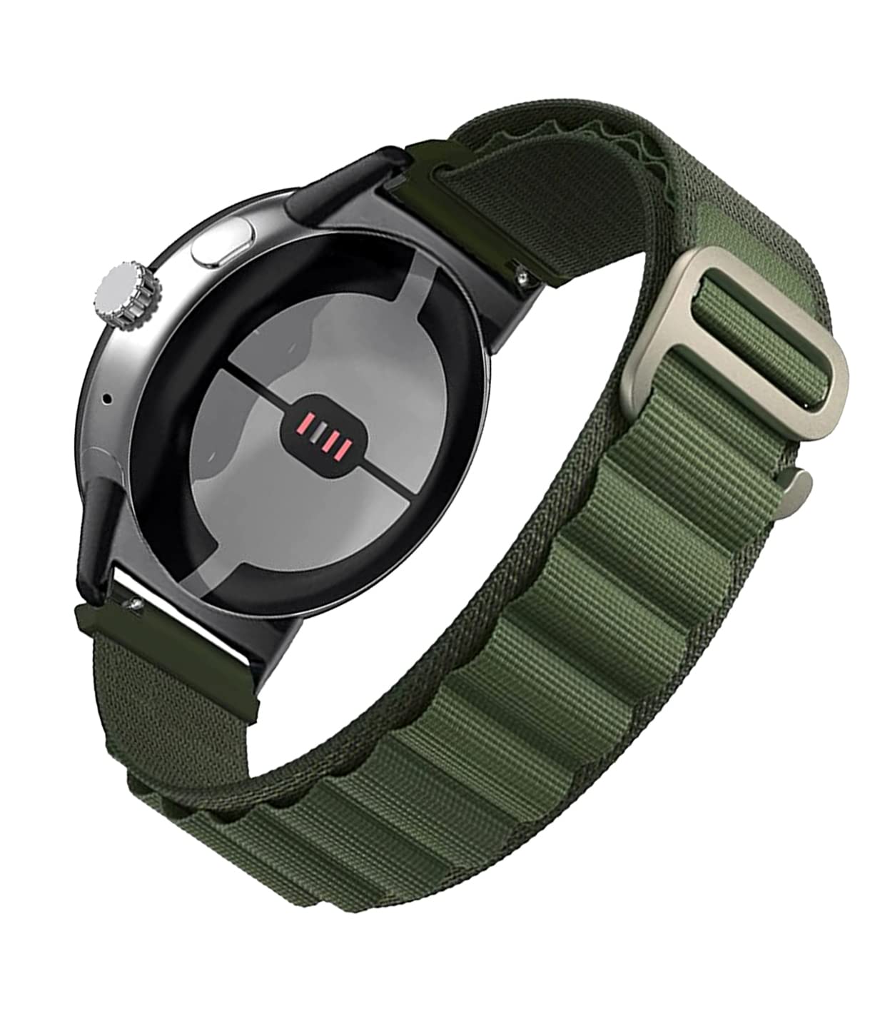 STRAPY 22mm with G-Hook Buckle Nylon Strap Replacement Belt Band for Dizo Watch R Talk Watch, Alpine Straps for Men Women (Green) (B0CR68834L) Amazon Price History, Amazon Price Tracker