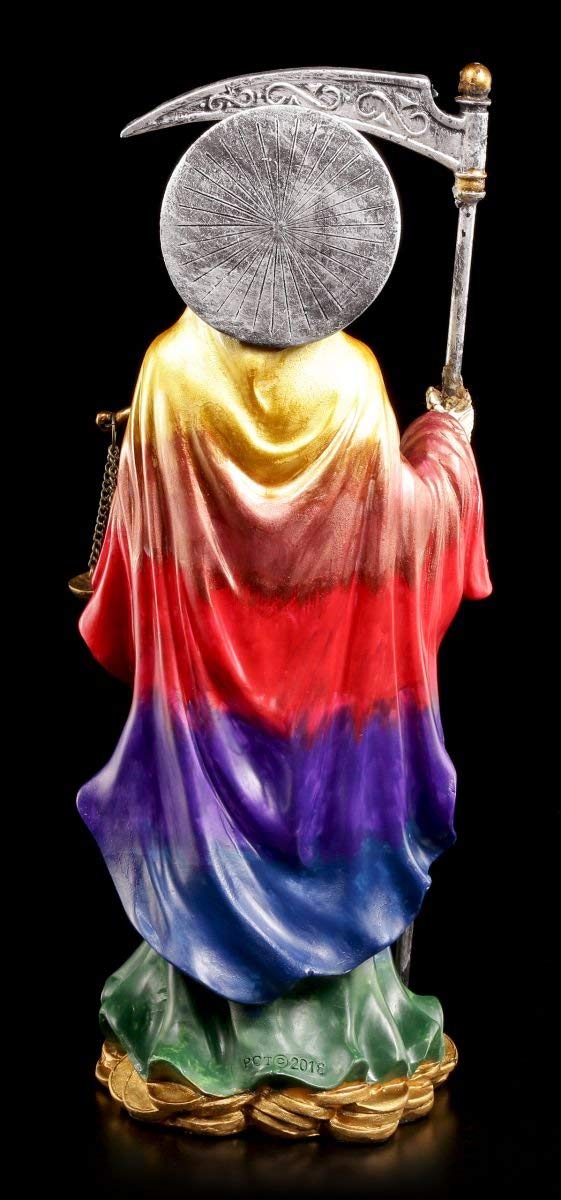 Santa Muerte Figura Colores del Arco Iris - la Santisima Muerte - Reaper Segador