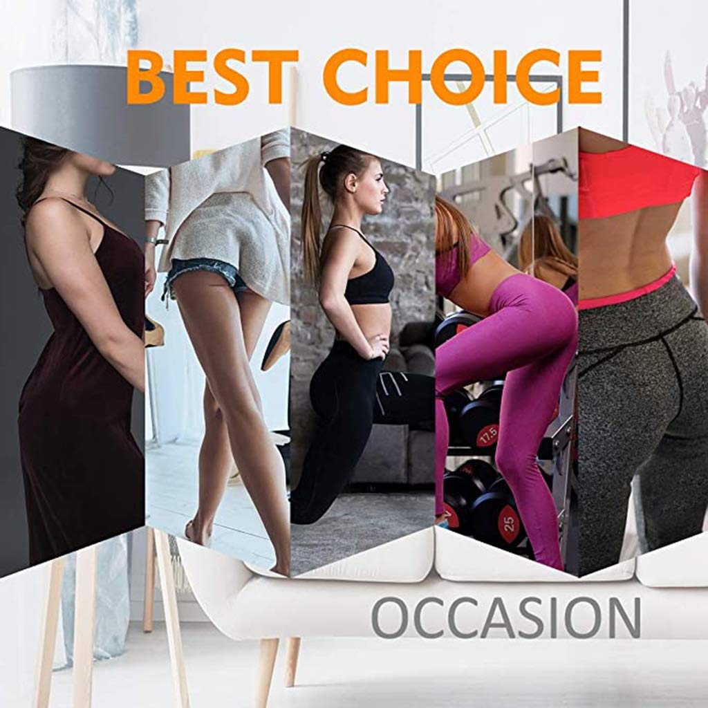 Damskie fałszywe pośladki majtki modelujące brzuch wysokiej talii wyściełane majtki Body Shaper uda szczuplejsze bielizna modelująca (Color : Clear, Size : M.)