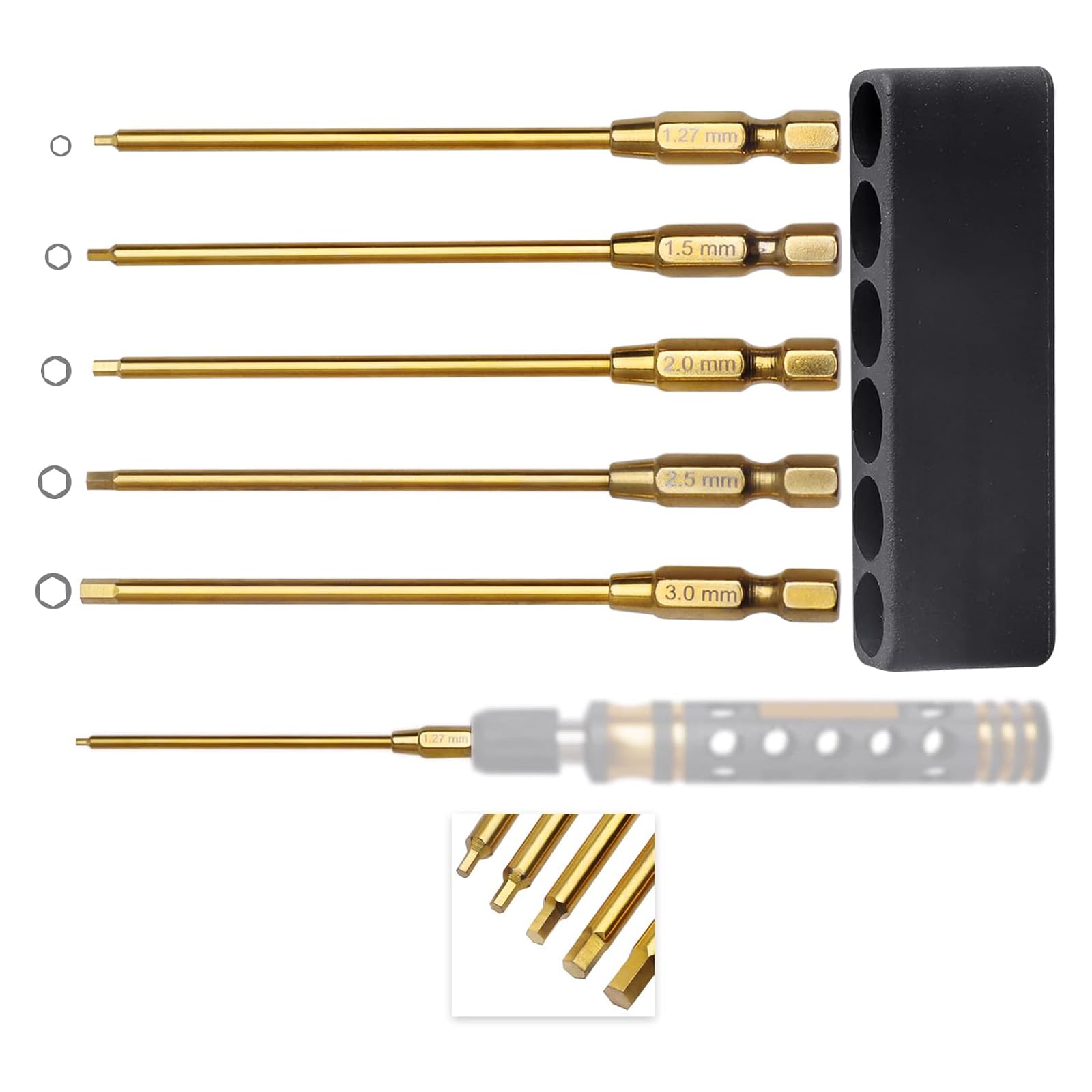FriHobby Titanium RC Hex Driver Bit Set