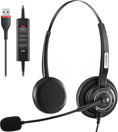 Trucker - Auriculares Bluetooth V5.0 con cancelación de ruido con micrófono, auriculares Bluetooth manos libres para iPhone, Samsung, teléfono