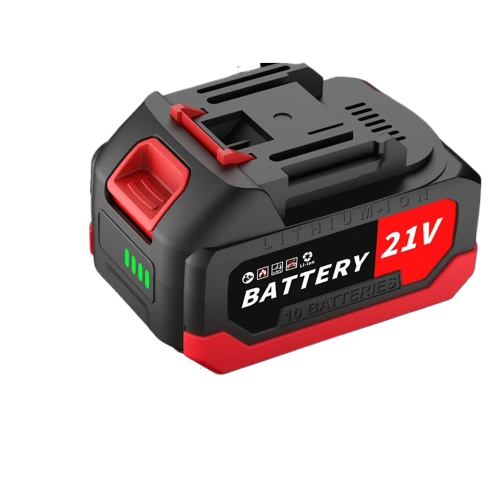 Batteria Ricaricabile Agli Ioni Di Litio Ad Alta Capacità 18V 21V 2.0Ah 4.0Ah Con Display Di Alimentazione, Compatibile Con Makita, Utensile Elettrico(2.0Ah X 1 - Charger)