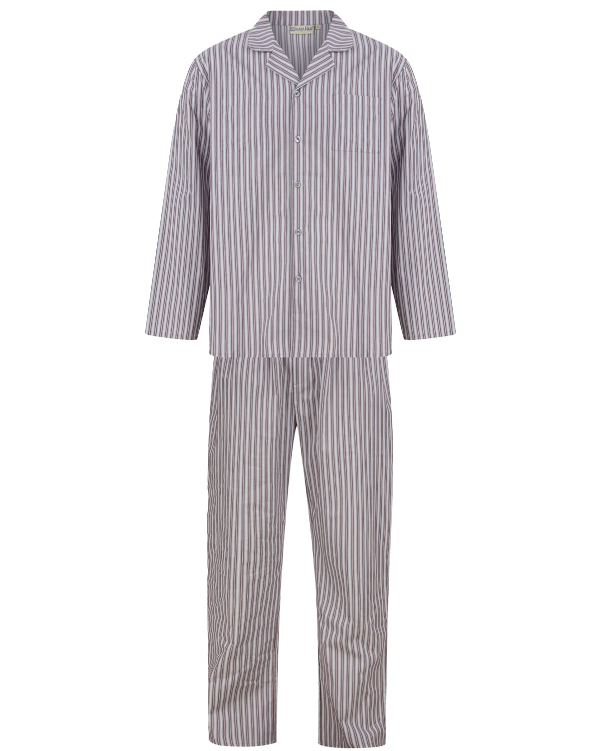 Walker Reid Men's Grey Stripe Pyjamas Wr88826 Xl