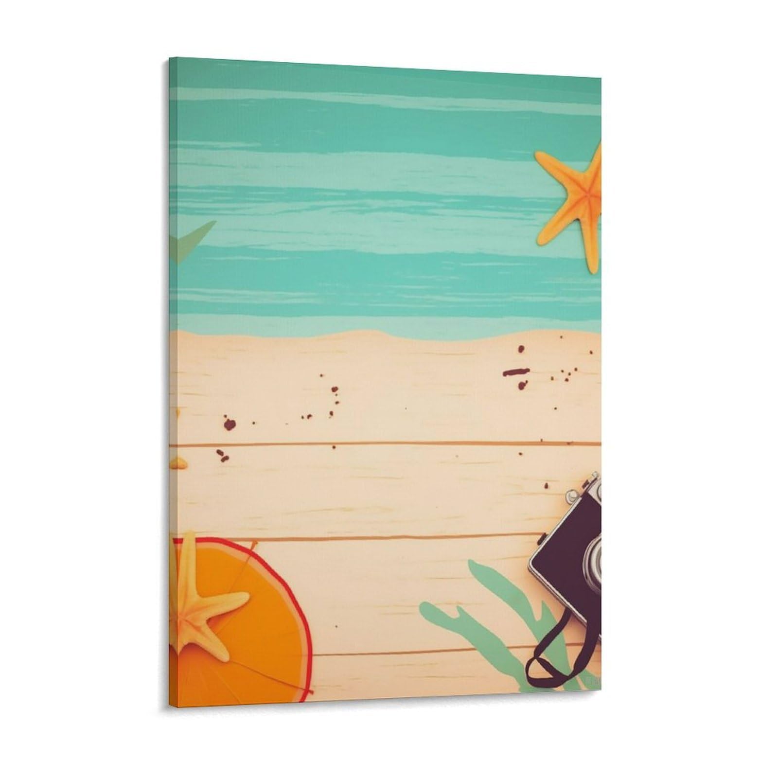 Summer Background Canvas Wall Art for Bedroom 18x24inch Canvas Prints Artwork for Walls Modern Picture Artwork Painting for Living Room Aesthetic Wall Paintings for Bathroom Kitchen Office De