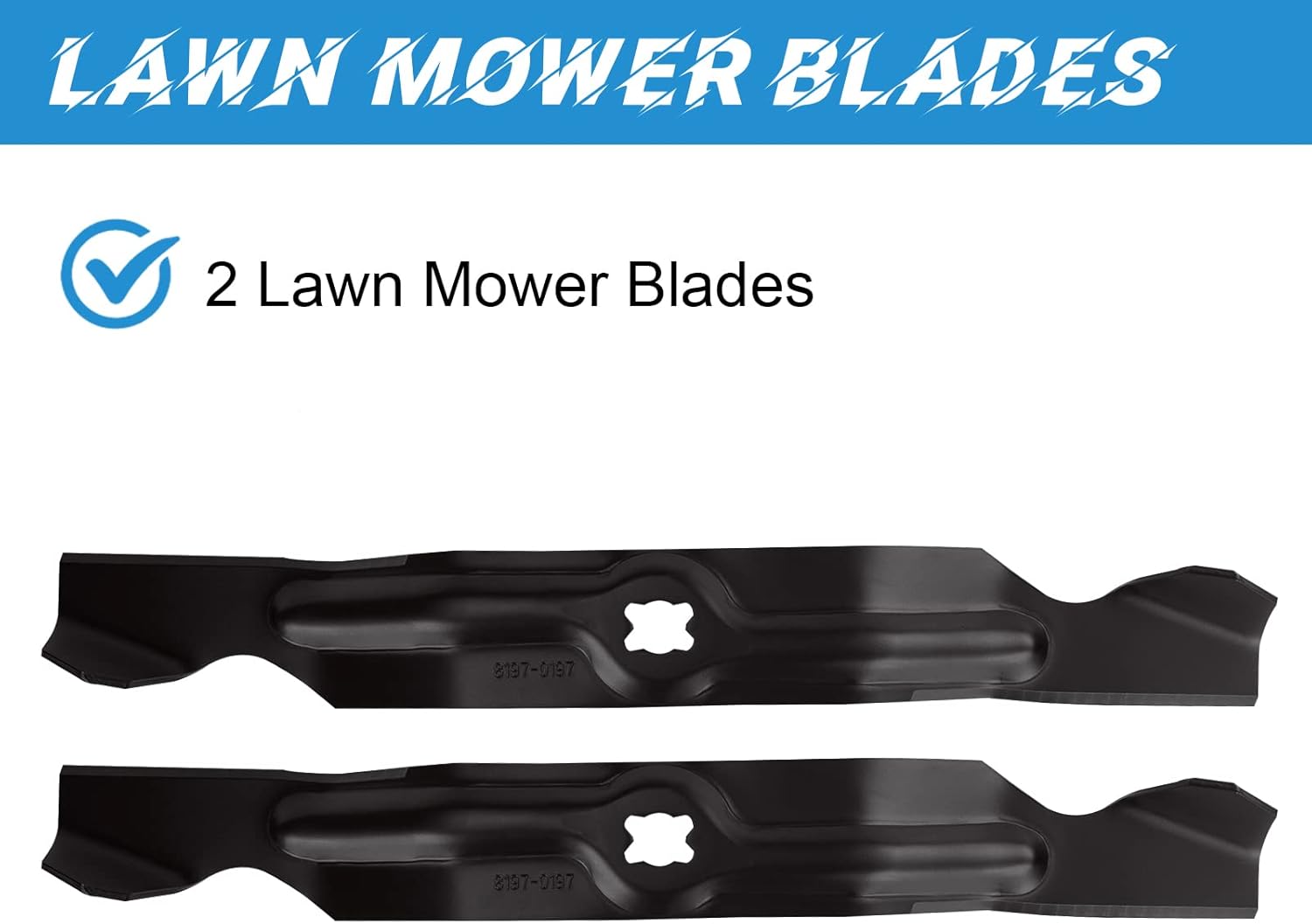 Lawn Mower Deck Blades for MTD Cub Cadet Troy-Bilt 742-04154 742-04154A 942-04154 942-04154A 33" Deck CC760 12A-764M799 TBWC33XP 2 Pack