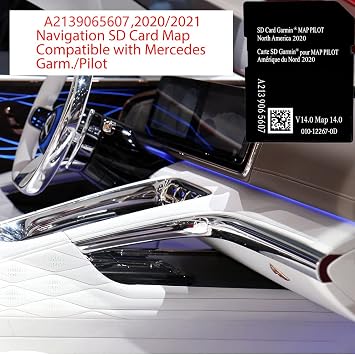 Navigation SD Card Map Compatible with Mercedes Garm./Pilot, C-Class E-Class GLC.Version 14.0 (MAP 14.0) ONLY BE Used in The Audio 20 (Code 522) NTG Sync USA/Can/Mex