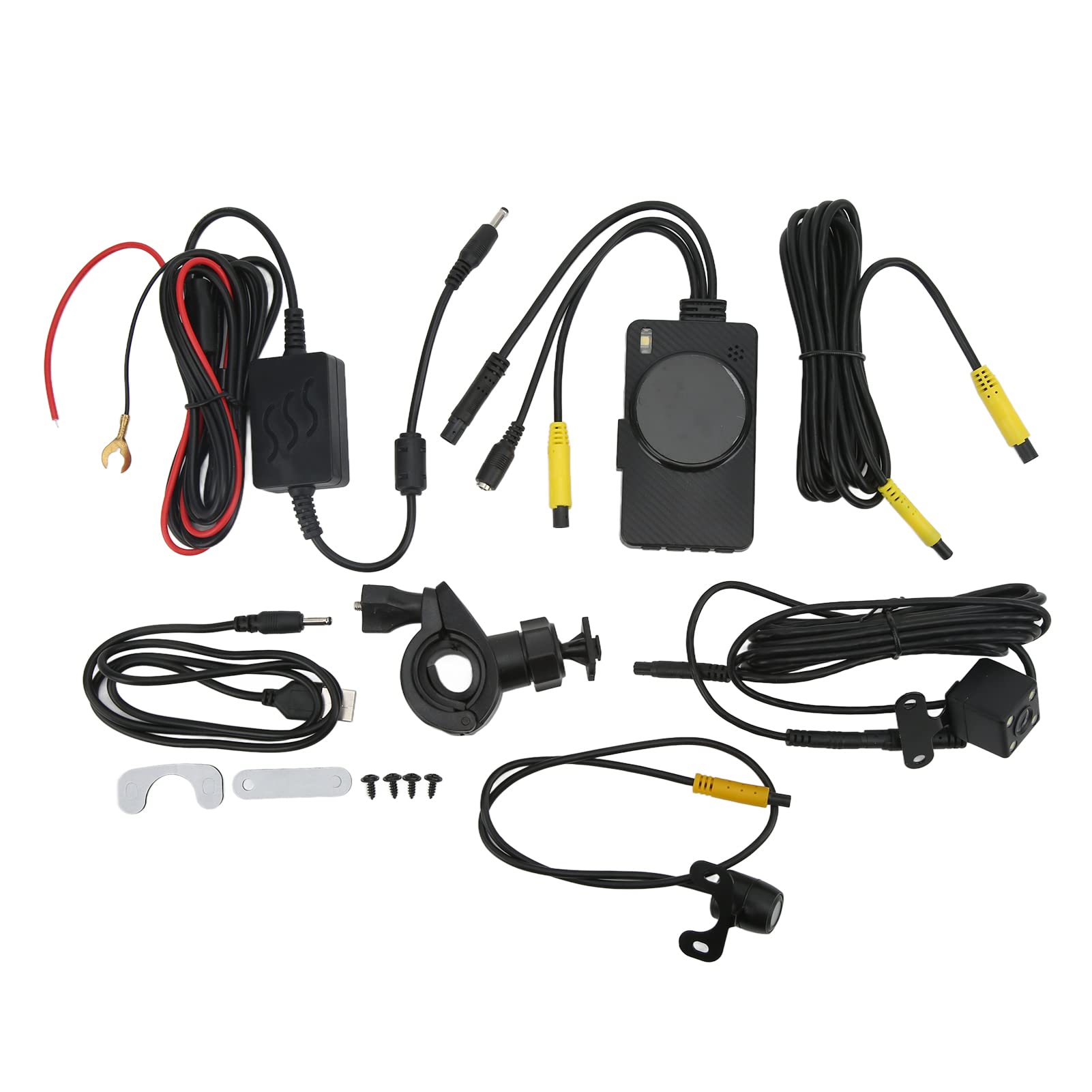 KIMISS Grabadora De Conducción, Cámara De Grabación De Conducción Dual 1080P Para Motocicleta, Cámara De Salpicadero Delantera Y Trasera Con Control Remoto Para Conducir