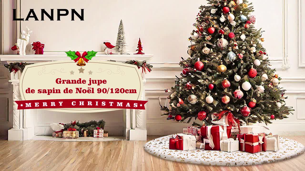 Protection Sol Sapin 75cm Jupe De Sapin De Noël N&T NIETING En