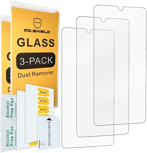 Miniatura 2 de Mr.Shield Protector de pantalla diseñado para Motorola (MOTO G8 Plus) [vidrio templado] [vidrio japonés con dureza 9H] con reemplazo de por vida