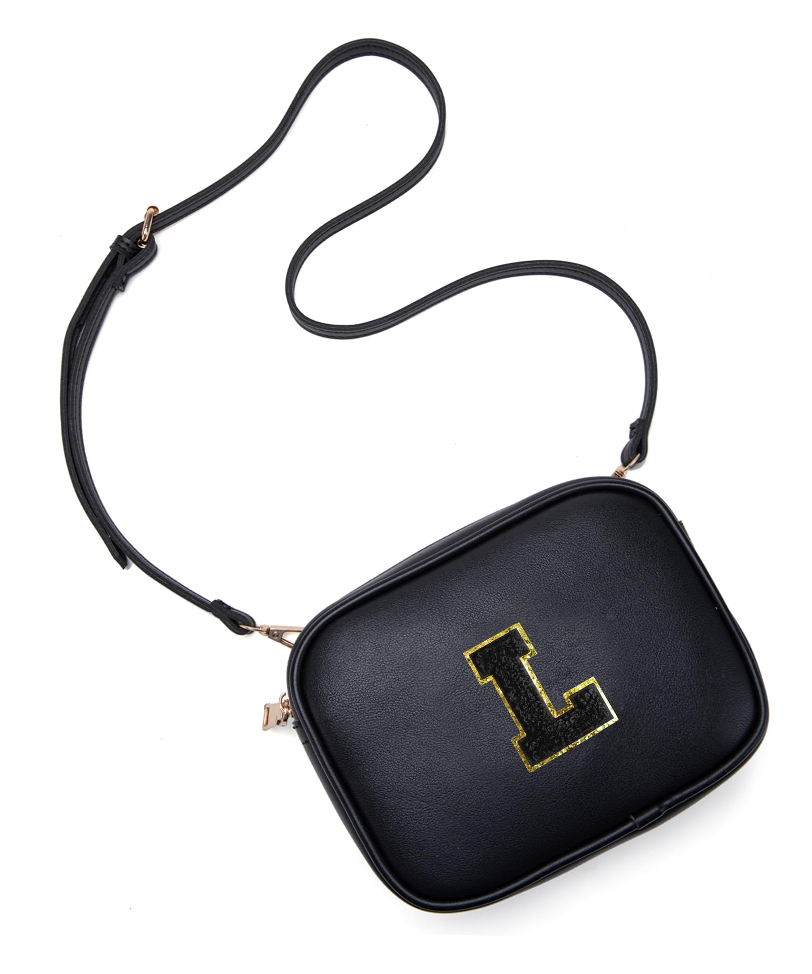 Viverte Birthday Gifts for 4 5 6 7 8 9 10 11 12 13 Year Old Girls Initial PU Leather Crossbody Bags for Girls