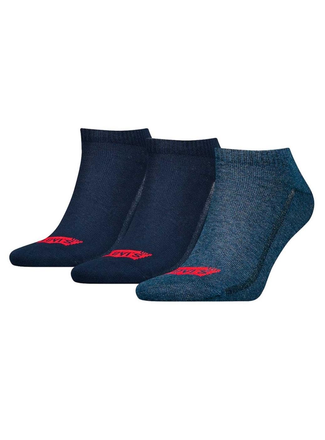 Levi's Unisex Recycled Cotton Sneaker Sock, denim, 43/46