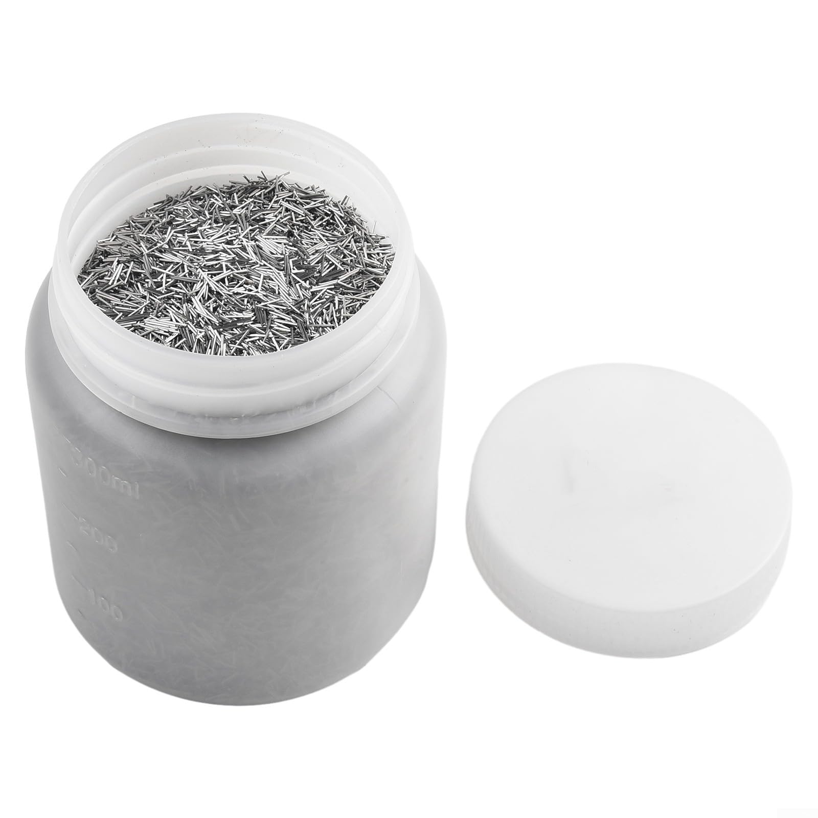 Perni magnetici importati in acciaio inox da 1 kg, lunga durata, 1 kg, per bicchieri rotanti e magnetici, perni di lucidatura in acciaio inox per magneti (0,4 × 5 mm)