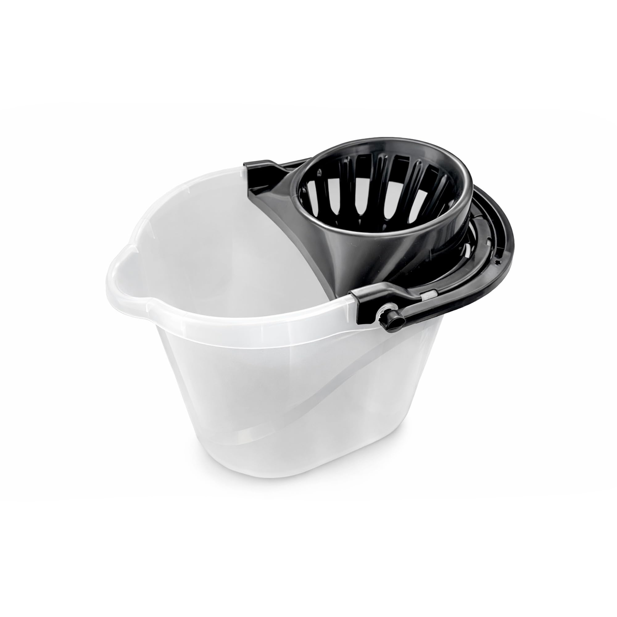 Pamex - Cubo 15L Aire con Escurridor - 12 Unidades (Negro)