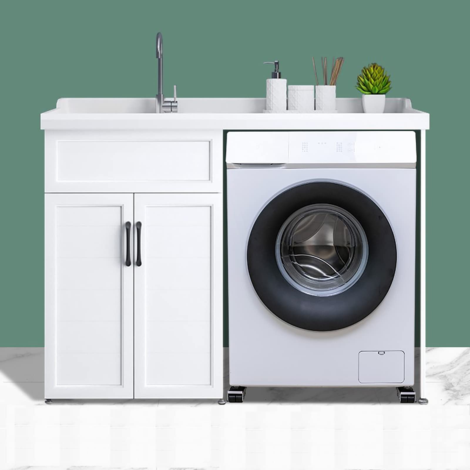 Base móvil para lavadora, soporte de trípode antivibración, soporte universal para lavadoras y refrigeradores, diseño duradero y resistente a la suciedad
