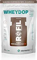 Refil Whey Protein Wheydop 3W Chocolate Suiço 900g Proteina Concentrada nao desnaturada, isolada e Hidrolisada
