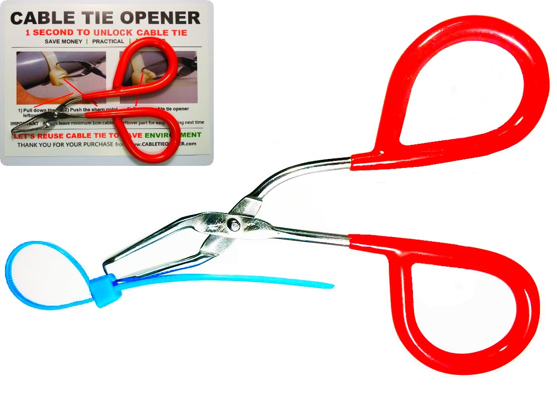 CABLE TIE OPENER l Only 1 Second To Unlock Cable Tie | Lets Reuse Cable Tie | Pocket-sized | Stainless Steel (B08WPW9TZL) Amazon Price History, Amazon Price Tracker