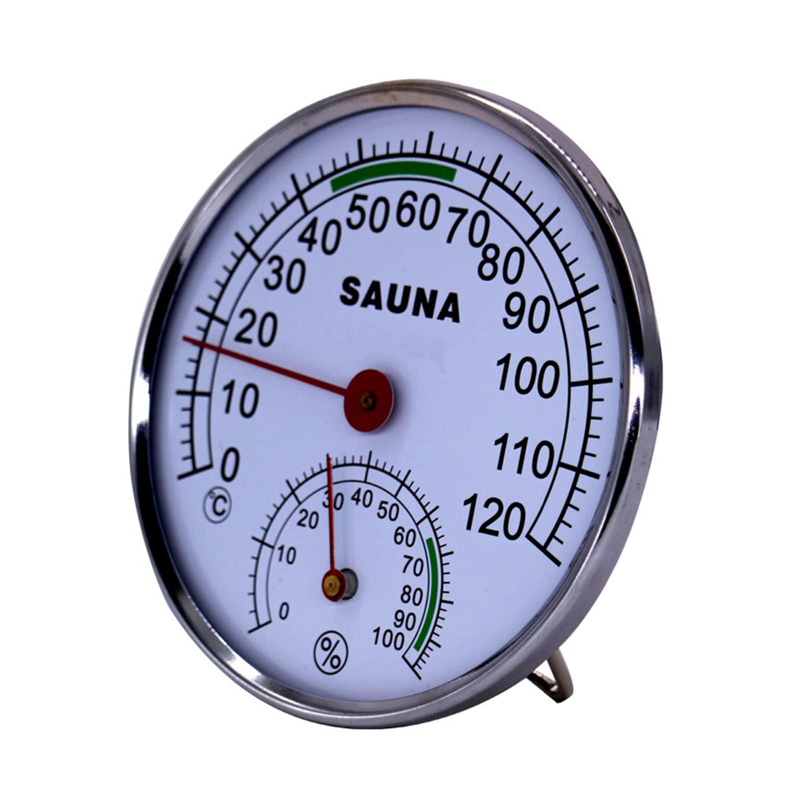 Buxuaaaa Wall Mount Thermometer Hygrometer Type Indoor Analog Humidity Meter Gauge Monitor Temperature Detector Waterproof Type Temperature Humidity Detector High Resistant High Accuracy