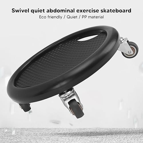 Miniatura 7 de Rueda de rodillo abdominal, tabla de rueda abdominal, equipo de entrenamiento abdominal para entrenamiento central (negro)
