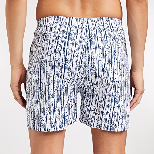 Image of Longies Pure Mens 100% Cotton Boxers (Pack of 3) Regular Shorts (LGBOXPO3V003 Cream,Navi,Black3328 XL)