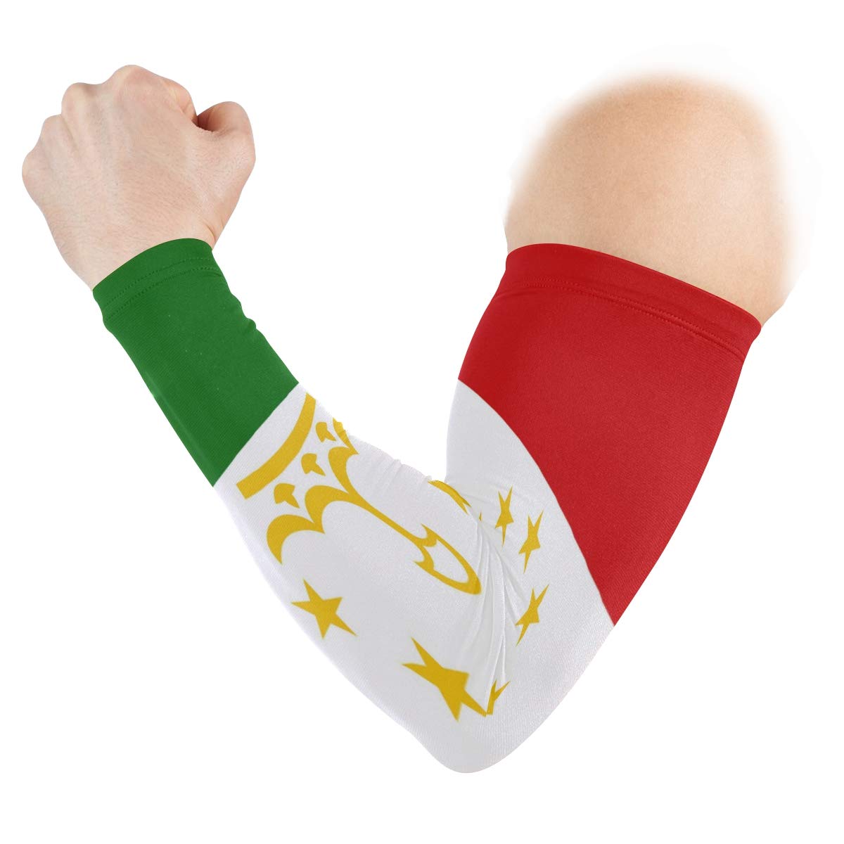 poeticcity Tajikistan Flag 1 Pair Arm Sports Sleeves Cooling Warmer UV Protection