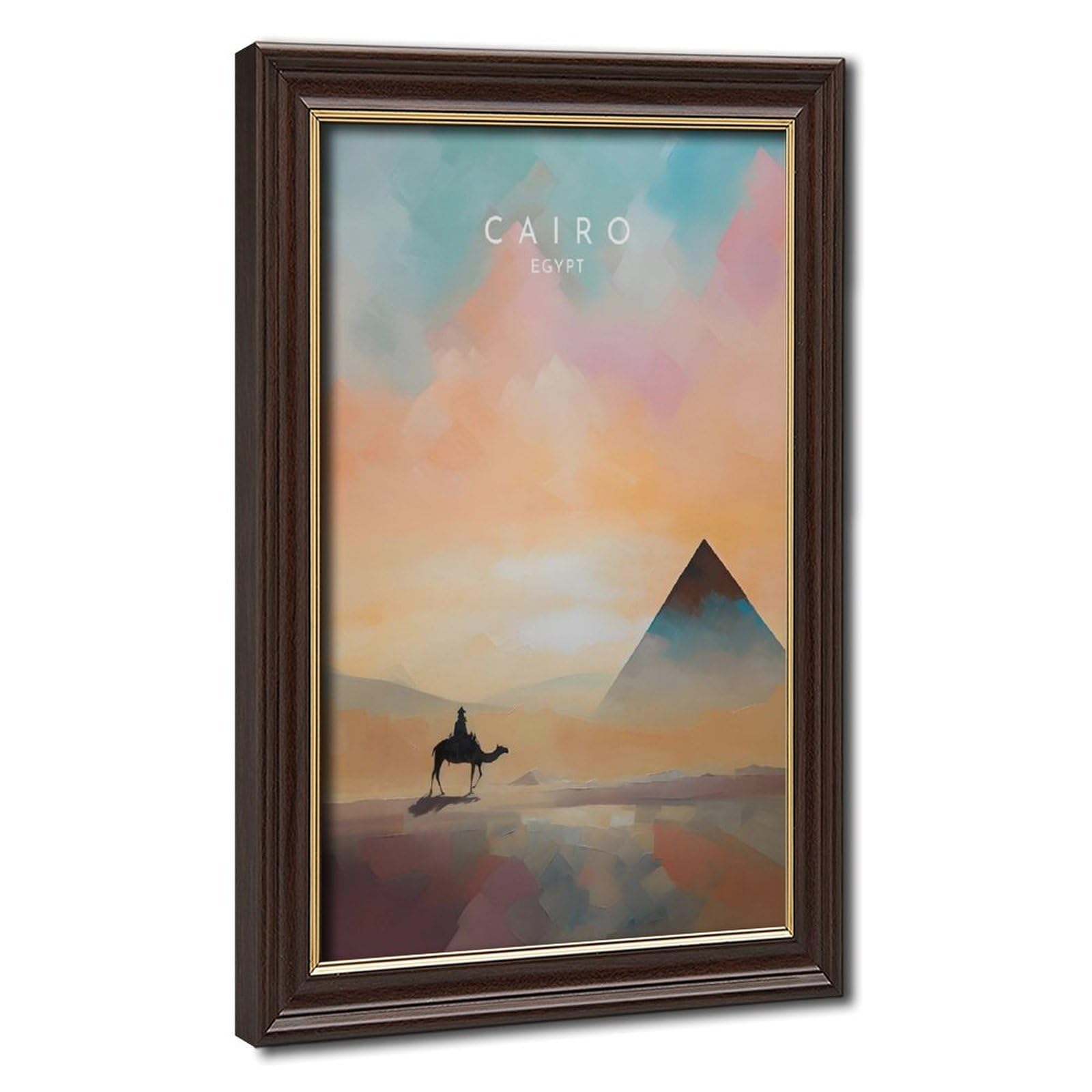 Bareronor Egypt Cairo Poster Canvas Poster Bedroom Decor Landscape Office Room Decor Gift 24" L X 36" W