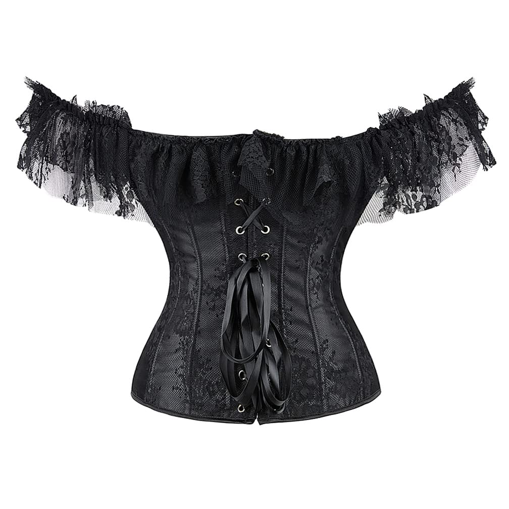 Corsetto Gotici Bustino Corpetti Donna Eleganti Pizzo
