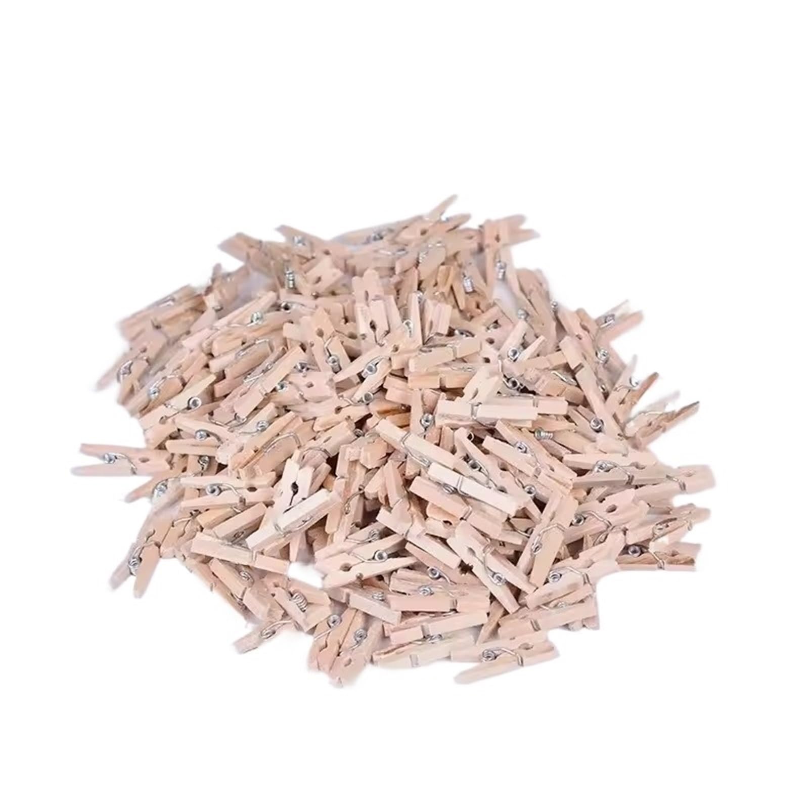 100/200/300/500Pcs Wooden Photo Clips, Multifunctional And Reusable, Mini For Walls And DIY Crafts For Colthes(0.7x2.5cm 200pcs)