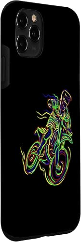 Vista 33 de iPhone 12 mini Motocross Line Art Hand Freehand Line Drawing Case