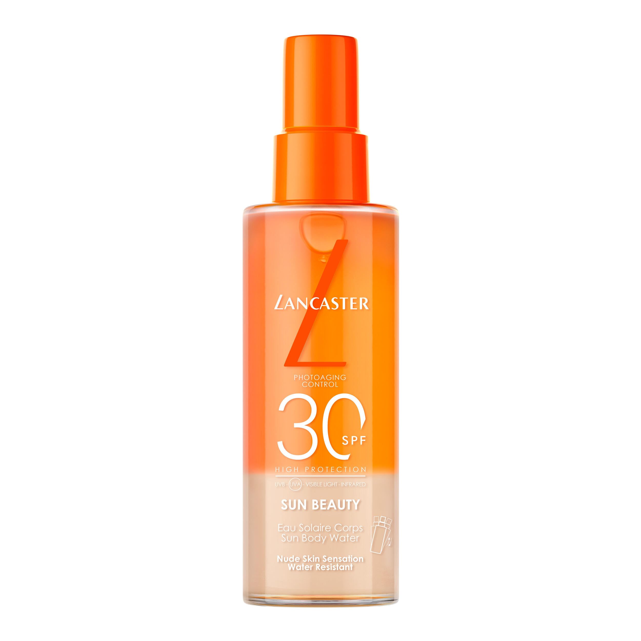 Lancaster Sun Beauty – Wodna Mgiełka do Ciała SPF30, 150 ml