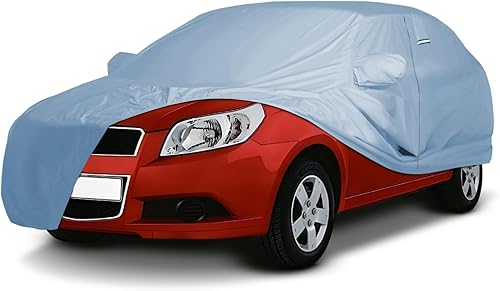 Miniatura 1 de iCarCover Funda de automóvil prémium para Chevy Aveo Sedan 2004-2022, resistente, impermeable, para todo tipo de clima, ajuste personalizado, para