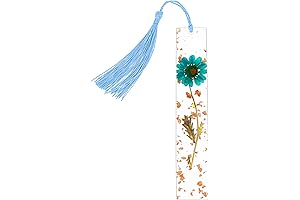 Elegant Dried Flower Resin Bookmarks - A Blossoming Gift
