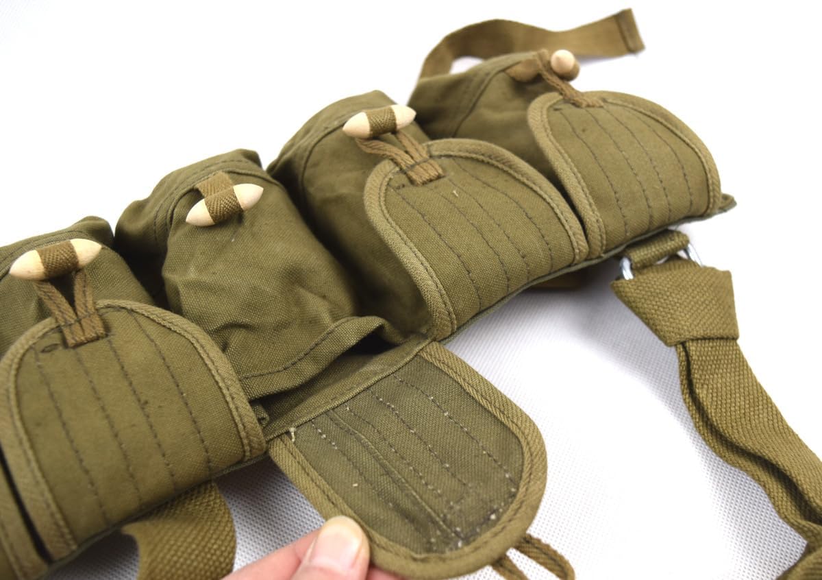 Surplus Chinese PLA SKS Rifle 7.62mm 56 Chest Rig Bandolier Ammo Pouch 10 Pockets