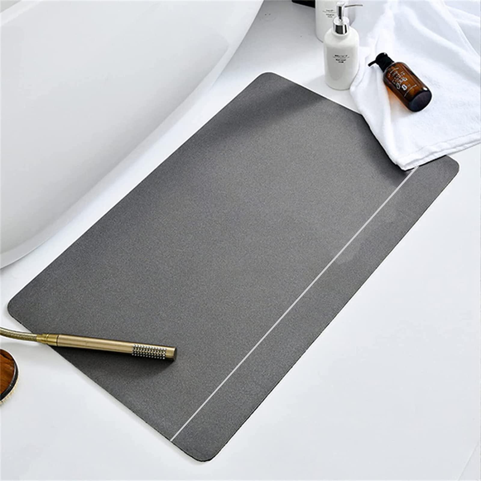 Tapis de bain antidérapant à séchage rapide pour douche sécurisée