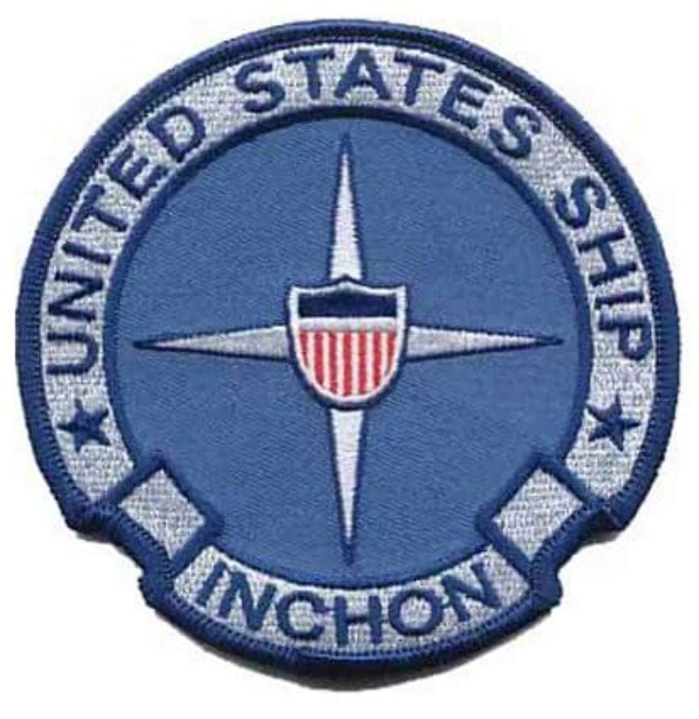 Squadron Nostalgia LLC USS Inchon LPH-12 Patch – Plastic Backing/Sew On, 4 inch, Navy