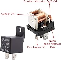 Vista 5 de Enchufe para relé de auto, de E Support™, de 12 V, 30 A, 40 A, 60A, 80A SPST y SPDT