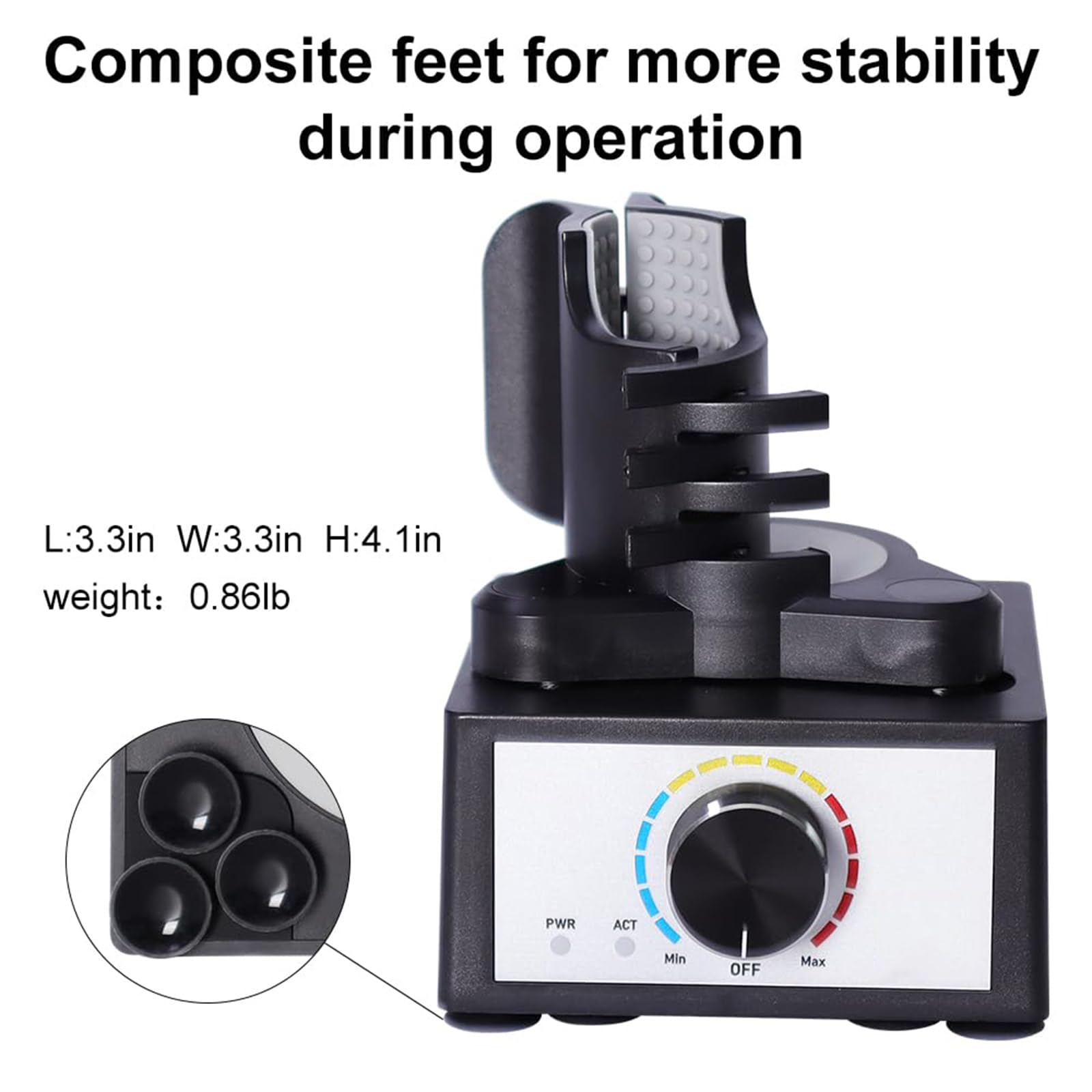 Mezclador de pintura - Mini mezclador Vortex para pintura modelo de bricolaje, velocidad de tres etapas 300-2400 RPM, adecuado para 10-100 ml en laboratorio, esmalte de uñas y adhesivos de pestañas