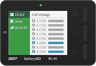 Sponsored Ad – ISDT BattGo BG-8S Battery Meter,Smart LCD Display Digital Battery Capacity Checker,Battery BalanceTester for LiPo/Life/Li-ion/NiMH/Nicd