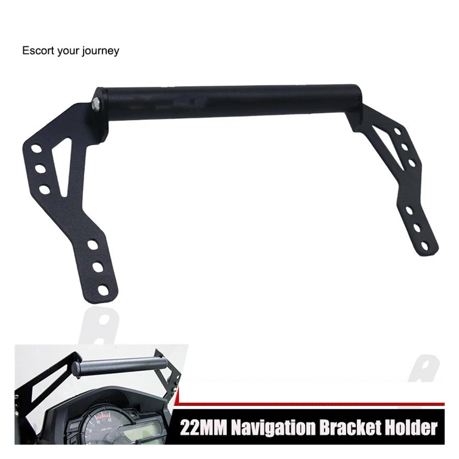 Support Navigation Moto pour Suzuki DL650,pour Vstrom 650XT,pour V-Strom 2017–2022, Support Téléphone Accessoires Moto Plaque Navigation GPS(12MM Phone Holder)