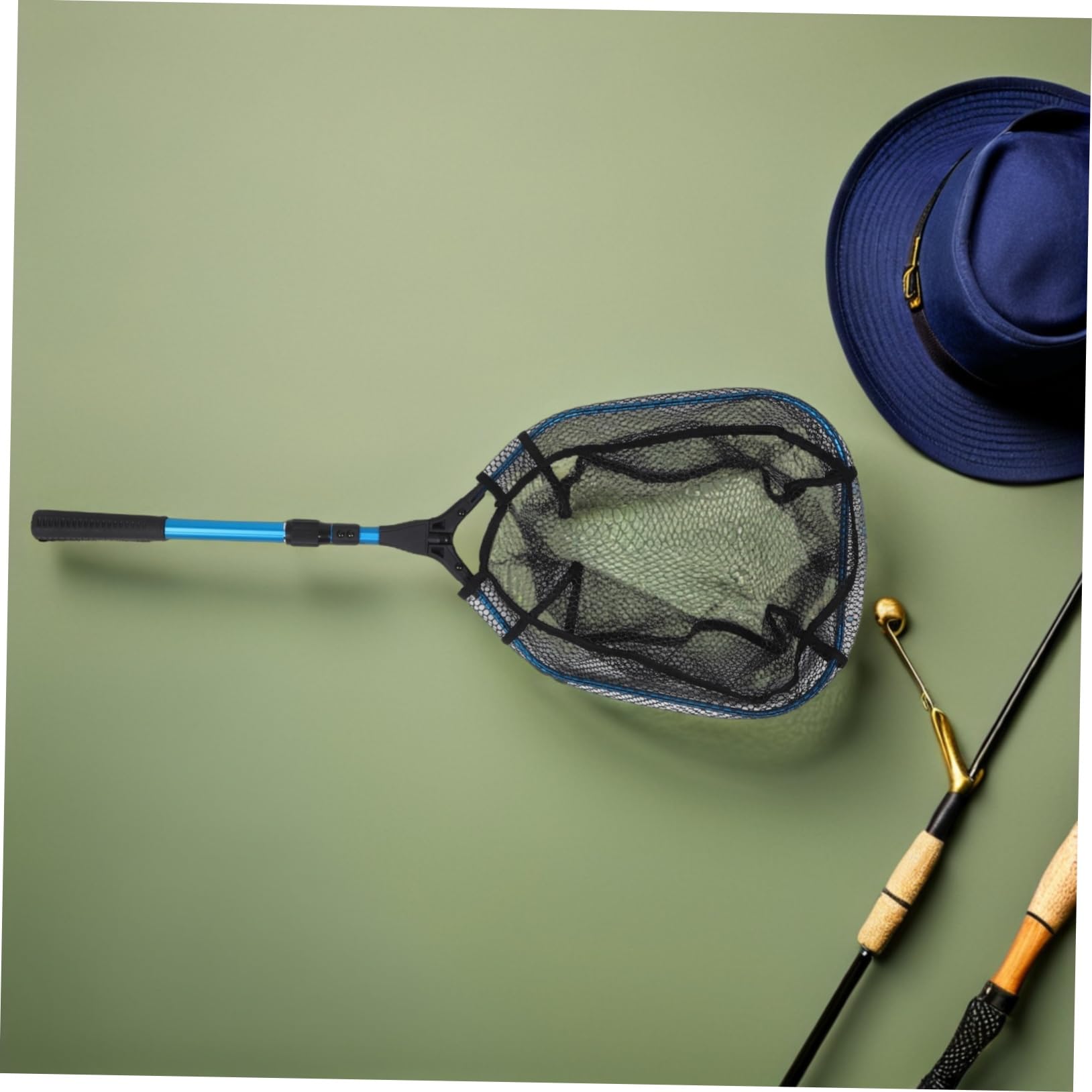 Pesca con Asa De Pesca Extensible para Peces Retráctil para Agua y Plegable para Exteriores para Camarones Pequeños con Asa Portátil