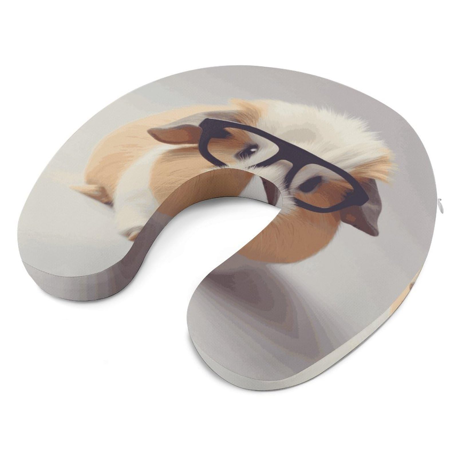Cuscino a forma di U sorridente, nucleo in memory foam, cuscino per fornire supporto per il collo, cuscino da viaggio, adatto per aerei, auto, case e uffici.