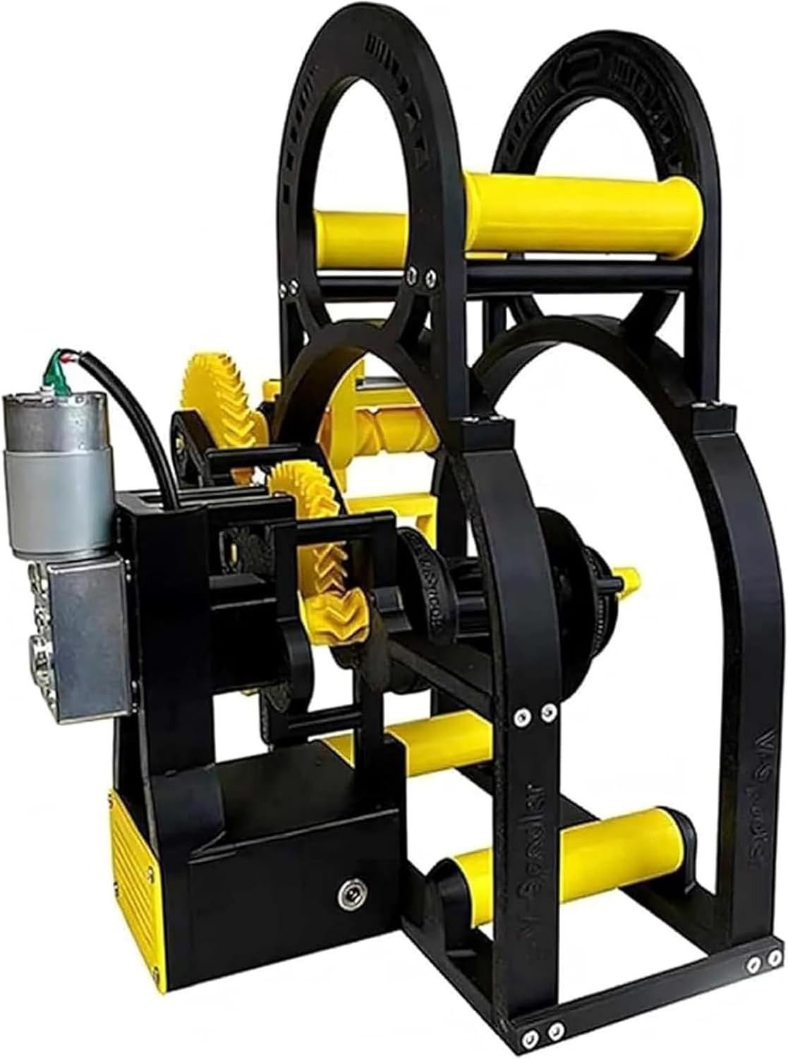 Automatic 3D Filament Respooler, Electric Spool Rewinder for 1kg Filament, Metal Linear Rail, 20 Precision Bearings, Smooth Tangle-Free Winding for 3D Printing, Textile, Welding