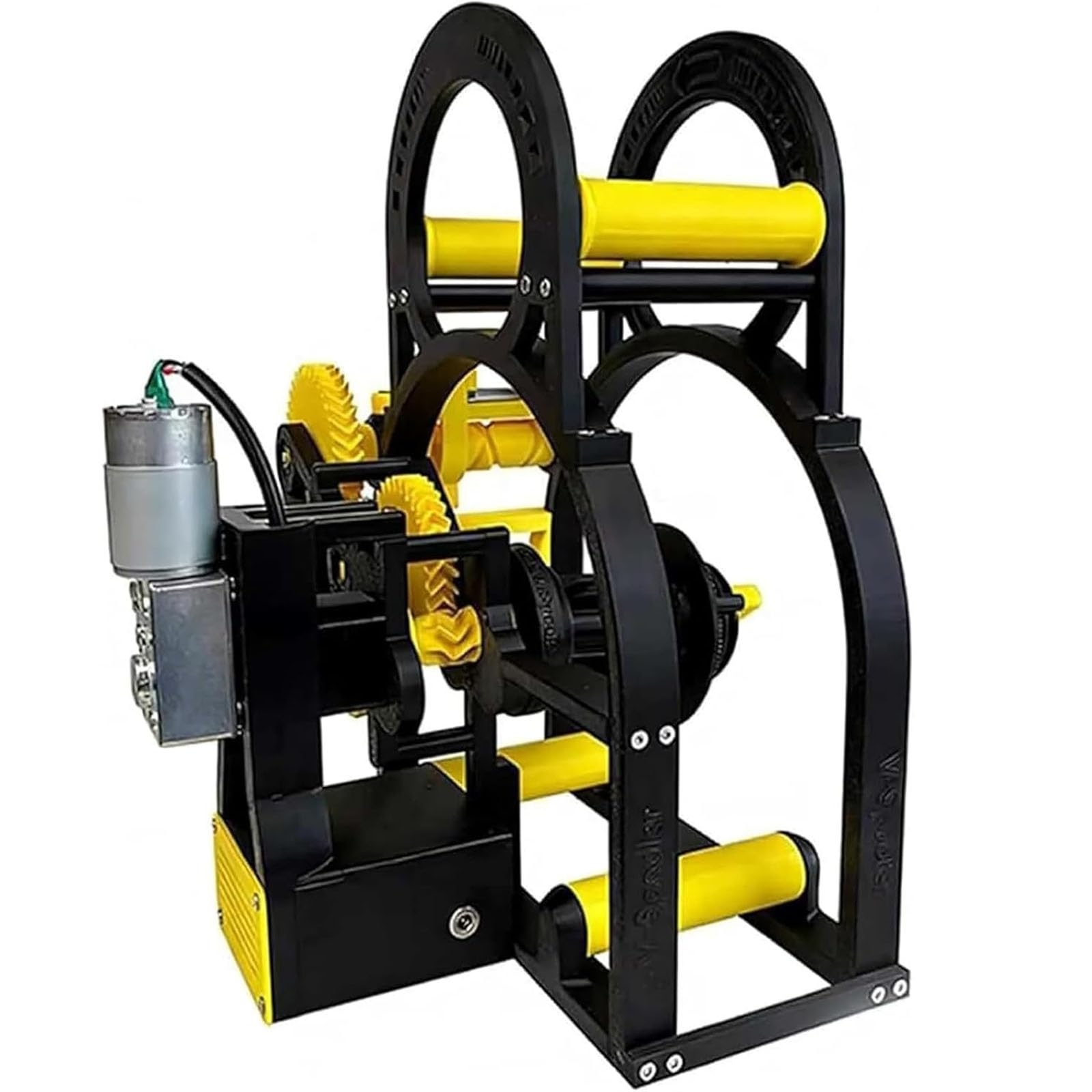 Rebobinador de bobina de filamento 3D, rebobinador eléctrico con riel lineal de metal, 20 rodamientos de precisión para un bobinado suave y sin enredos en impresión 3D, textil, soldadura