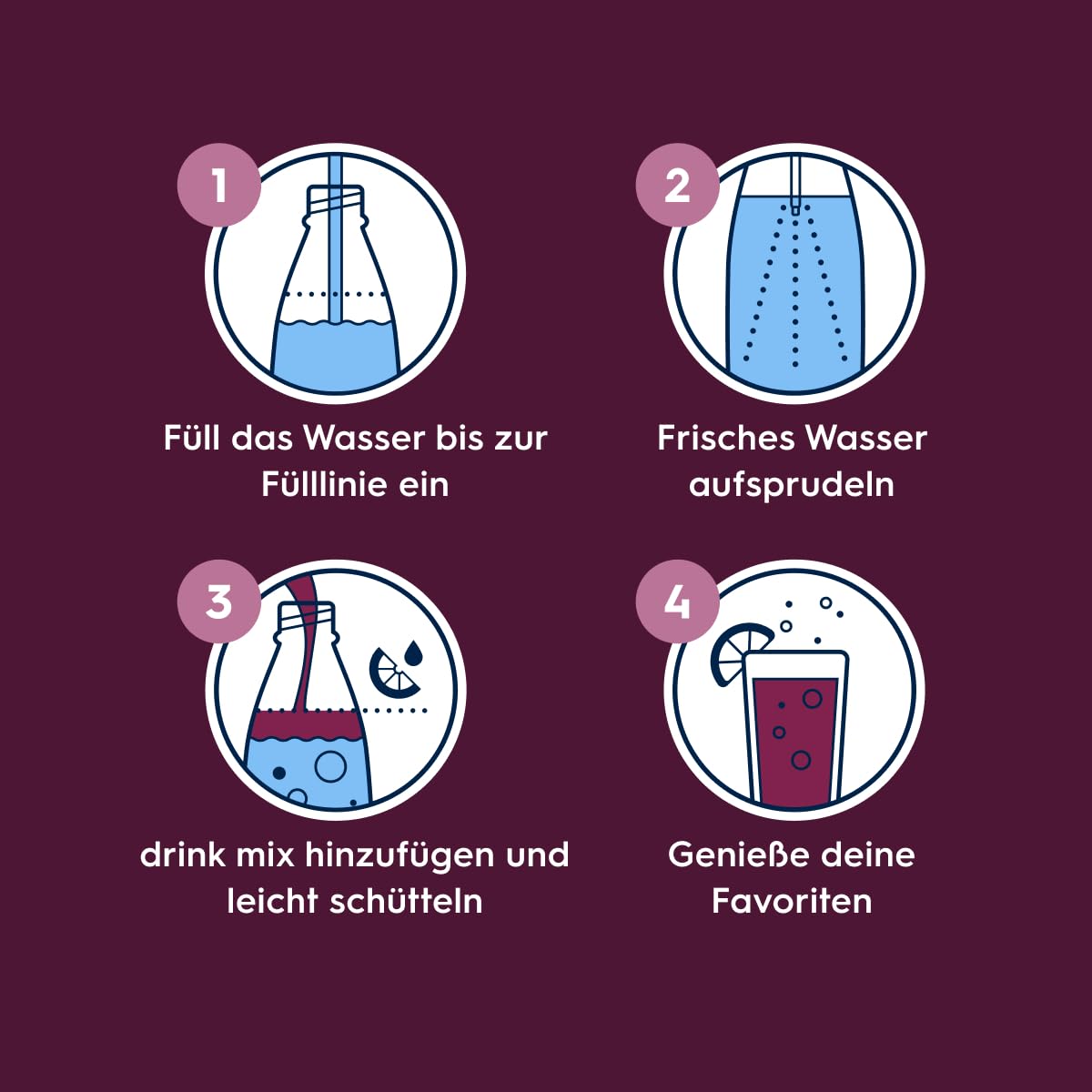 Sodastream drink mix Himbeere ohne Zucker – zuckerfreier Sirup für gesprudeltes & stilles Wasser, 4er Pack (4 x 440 ml), mit Vitamine & Mineralstoff, ergibt bis zu 9L Fertiggetränk